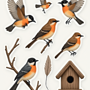 Nature & Outdoors - Sticker Sheet v7